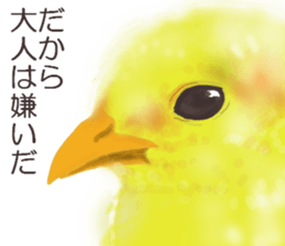Chick and Owl and Chicken.2 sticker #14523024