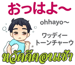 HELLO MAKOTO Thai&Japan Comunication8 sticker #14523514