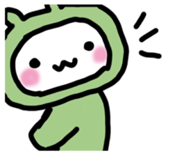 Rabbit frog sticker #14524508