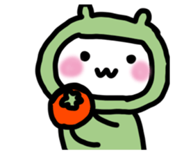 Rabbit frog sticker #14524515