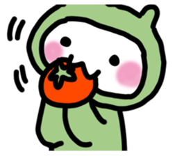 Rabbit frog sticker #14524516