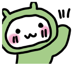 Rabbit frog sticker #14524517