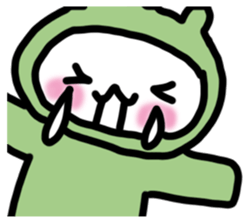 Rabbit frog sticker #14524518