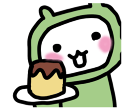 Rabbit frog sticker #14524521