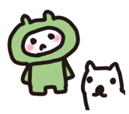 Rabbit frog sticker #14524528