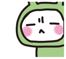 Rabbit frog sticker #14524529