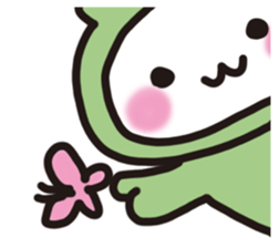 Rabbit frog sticker #14524531
