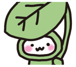 Rabbit frog sticker #14524533