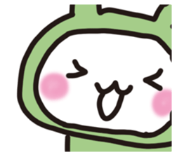 Rabbit frog sticker #14524539