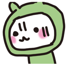 Rabbit frog sticker #14524541