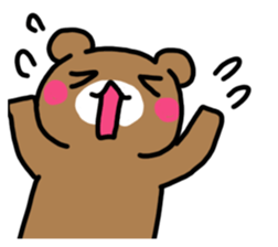 Mr. bear who makes a contact sticker #14524645