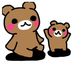 Mr. bear who makes a contact sticker #14524646