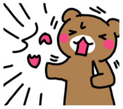 Mr. bear who makes a contact sticker #14524649