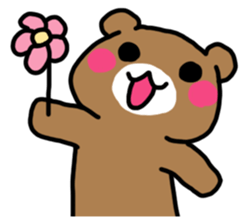 Mr. bear who makes a contact sticker #14524658