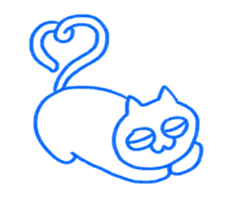 A cat not talking sticker #14525544