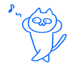 A cat not talking sticker #14525545