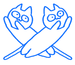 A cat not talking sticker #14525555