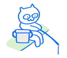 A cat not talking sticker #14525566