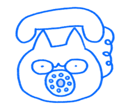 A cat not talking sticker #14525572