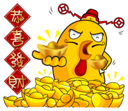 hot temper chick-5 sticker #14526060