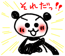 Hand-painted panda 14 sticker #14526476