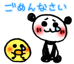 Hand-painted panda 14 sticker #14526493