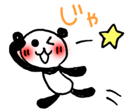 Hand-painted panda 14 sticker #14526498