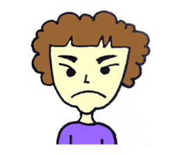 Bushy eyebrows sticker #14527583