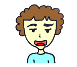 Bushy eyebrows sticker #14527586