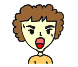 Bushy eyebrows sticker #14527587