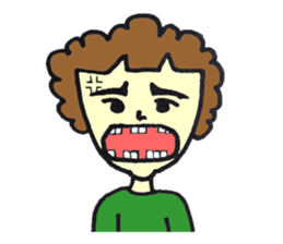 Bushy eyebrows sticker #14527588