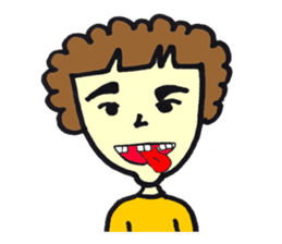 Bushy eyebrows sticker #14527590