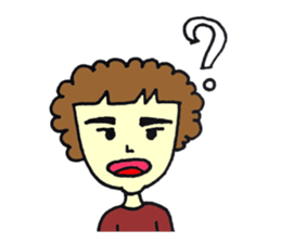 Bushy eyebrows sticker #14527591