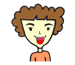 Bushy eyebrows sticker #14527594