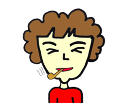 Bushy eyebrows sticker #14527595