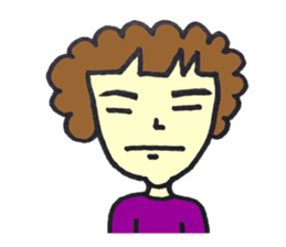 Bushy eyebrows sticker #14527596