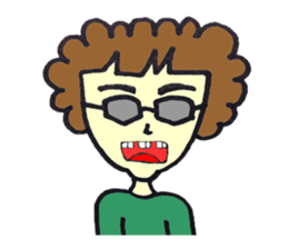 Bushy eyebrows sticker #14527600