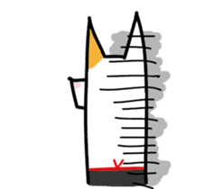 White Dog and his co worker sticker #14527655