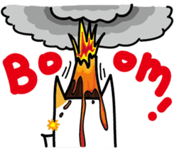 White Dog and his co worker sticker #14527666