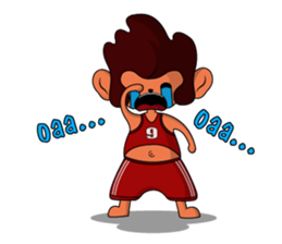 Brown Howling Monkey sticker #14528943