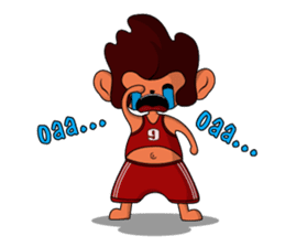 Brown Howling Monkey sticker #14528943