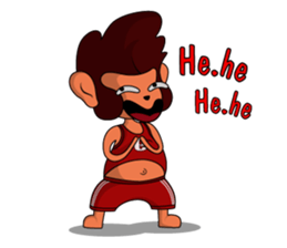 Brown Howling Monkey sticker #14528944