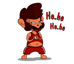 Brown Howling Monkey sticker #14528944
