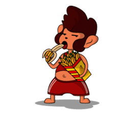 Brown Howling Monkey sticker #14528945