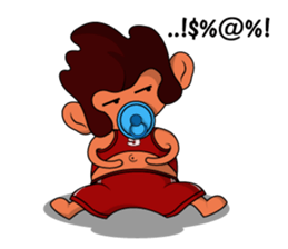 Brown Howling Monkey sticker #14528946