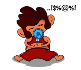 Brown Howling Monkey sticker #14528946