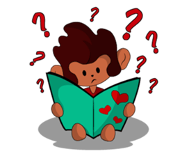 Brown Howling Monkey sticker #14528950