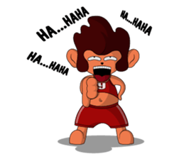 Brown Howling Monkey sticker #14528953