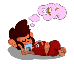 Brown Howling Monkey sticker #14528955