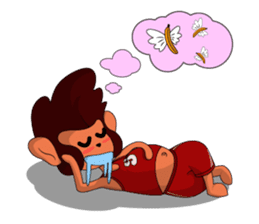 Brown Howling Monkey sticker #14528955